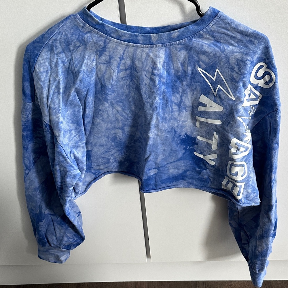 Salty Savage Cropped Tie Dye Sweater
